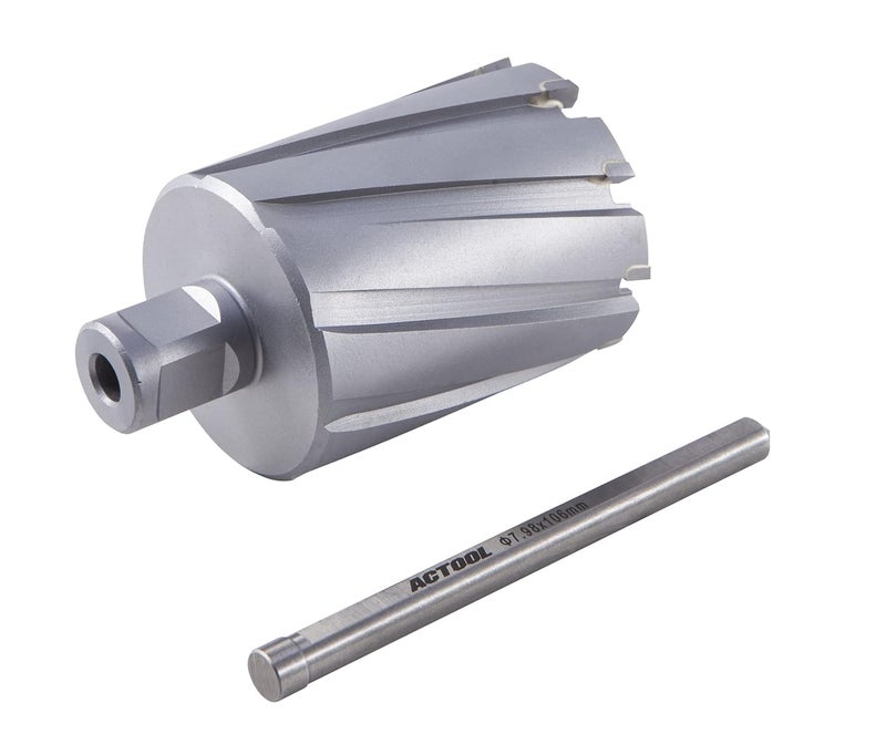 ACTOOL 2-1/8'' Diameter x 2'' Depth of Cut Carbide Tipped TCT ANNULAR Cutter with 3/4'' Weldon Shank - Image 4