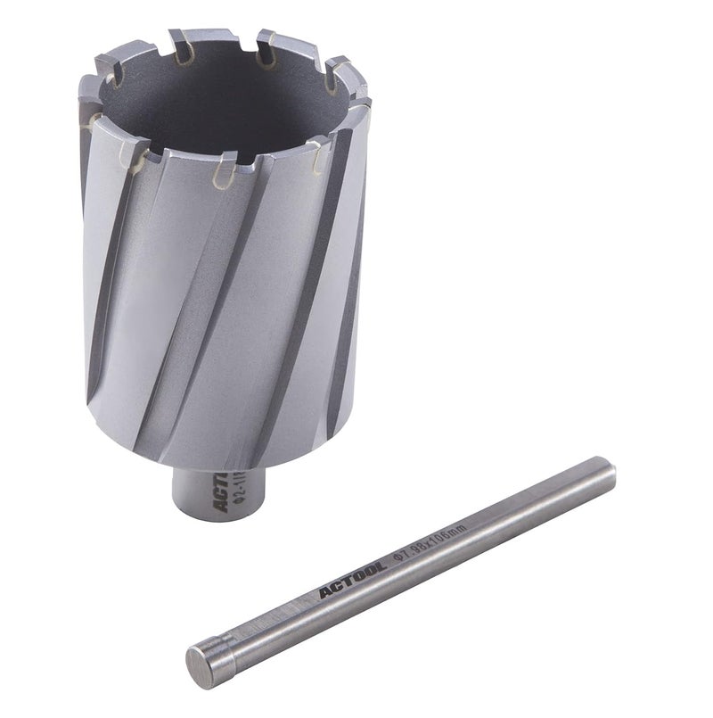 ACTOOL 2-1/8'' Diameter x 2'' Depth of Cut Carbide Tipped TCT ANNULAR Cutter with 3/4'' Weldon Shank - Image 5