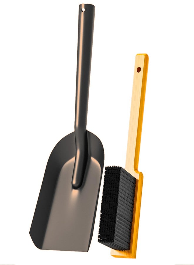Kingson Fireplace Shovel Black Ash Shovel and Brush, Dustpan Set Small, Durable Steel, Set with Fireplace Dustpan and Brush, Coal Shovel - Image 5