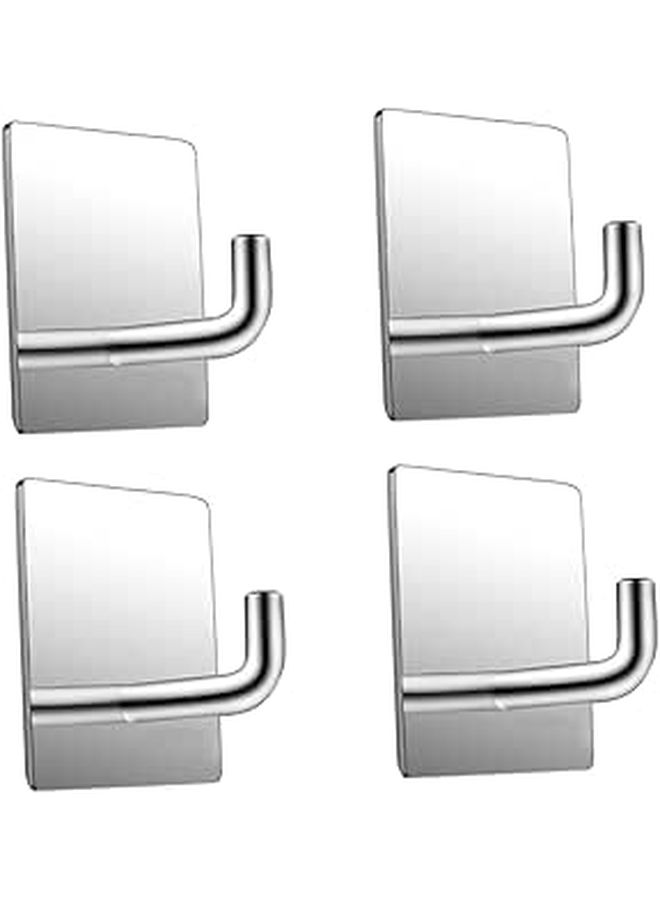 Strong Stainless Steel Adhesive Hooks for Kitchen Wall Hanging Easy Removal - Image 1