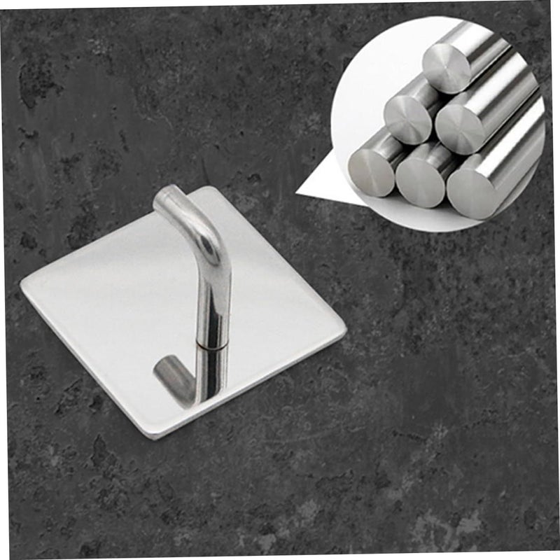Strong Stainless Steel Adhesive Hooks for Kitchen Wall Hanging Easy Removal - Image 4