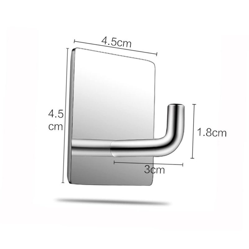 Strong Stainless Steel Adhesive Hooks for Kitchen Wall Hanging Easy Removal - Image 3