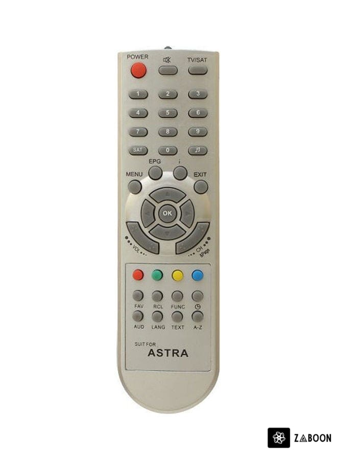 Zaboon Remote Control A29026 For Astra Receiver 7000/8000/8400/8500/9000/9500 Silver
