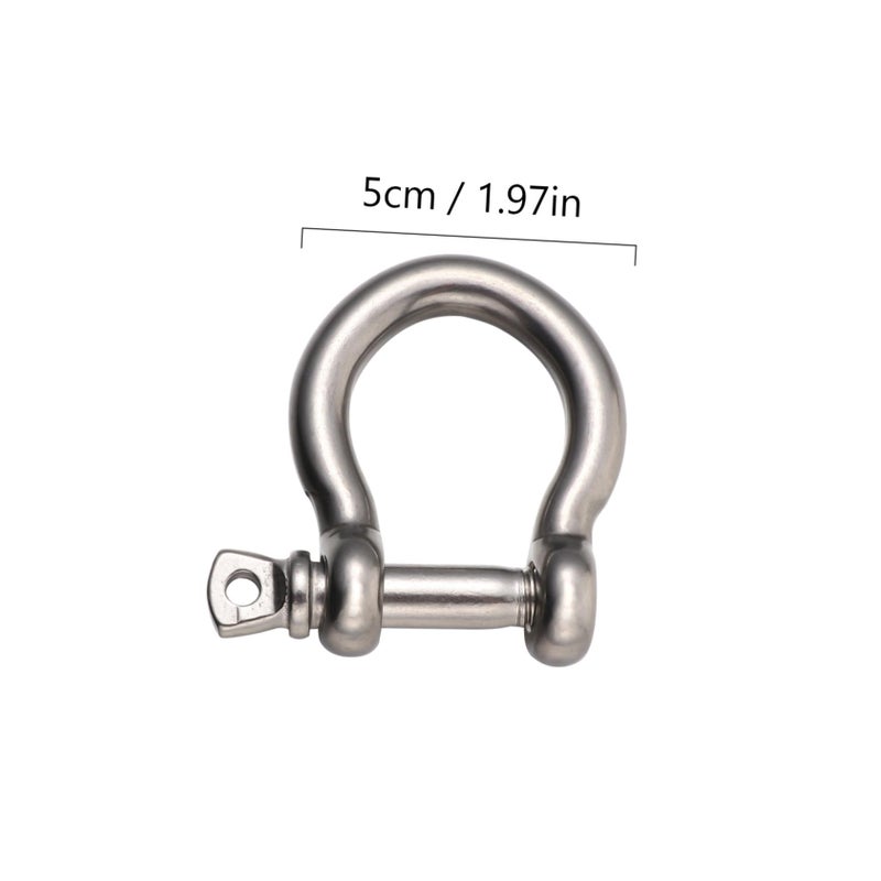 4 Pcs Stainless Steel Horseshoe D Ring Shackles Heavy Duty For Towing Winching Rigging - Image 3