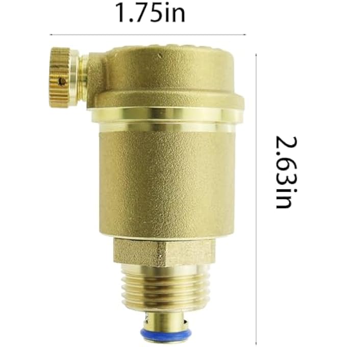 AUTOMATIC AIR VENT G1/2 BRASS DN15 AIR RELEASE VALVE SOLAR WATER HEATER PRESSURE RELIEF VALVE FOR HVAC SYSTEM - Image 2