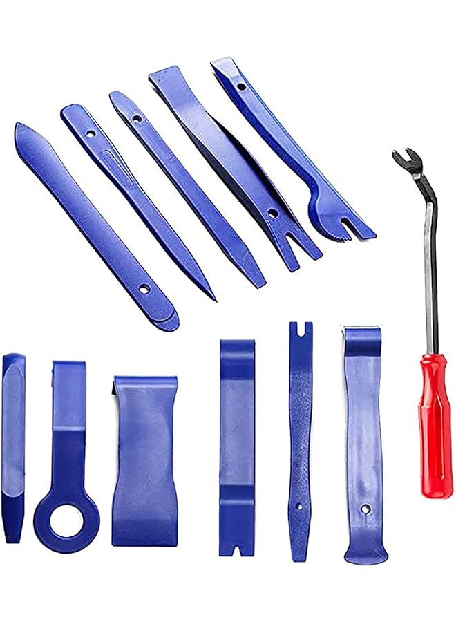 KASTWAVE Trim Removal Tool, Auto Panel Removal Tool Car Interior Trim Kit Fastener Rivet Remover Plastic Pry Tool For Automotive Radio Stereo Dash, Car Upholstery Toolkit - Image 1