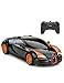 RASTAR RC Car 124 Bugatti Veyron 164 Grand Sport Vitesse Radio Remote Control Racing Toy Car Model Vehicle BlackOrange - Image 3