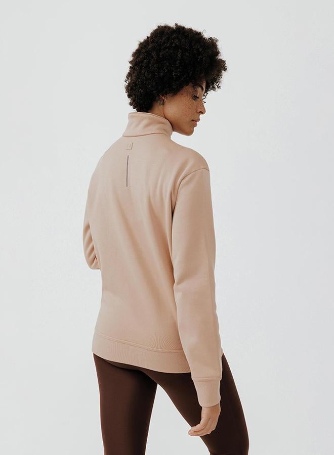 DECATHLON Women's zipped-collar running sweatshirt Warm + - Image 2