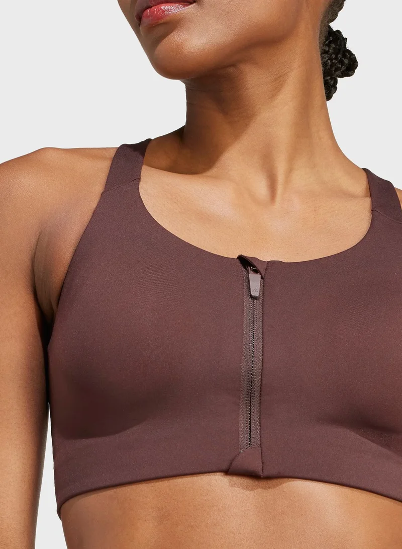 Adidas Luxe High Support Zip Bra