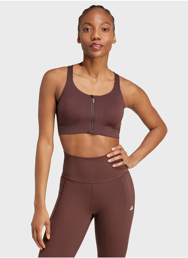 Adidas Luxe High Support Zip Bra