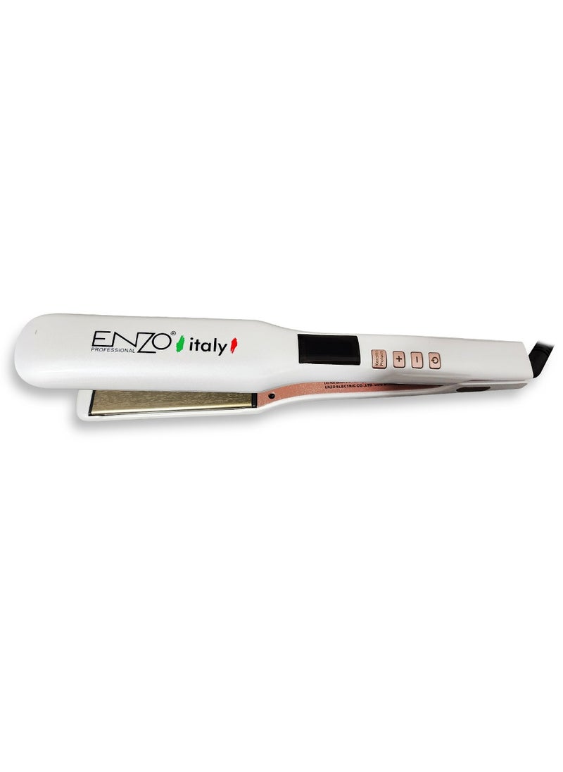 ENZO - Professional hair straightener , salon temperature reaches 1280 degrees Fahrenheit to suit thick hair EN-3990 - Image 1