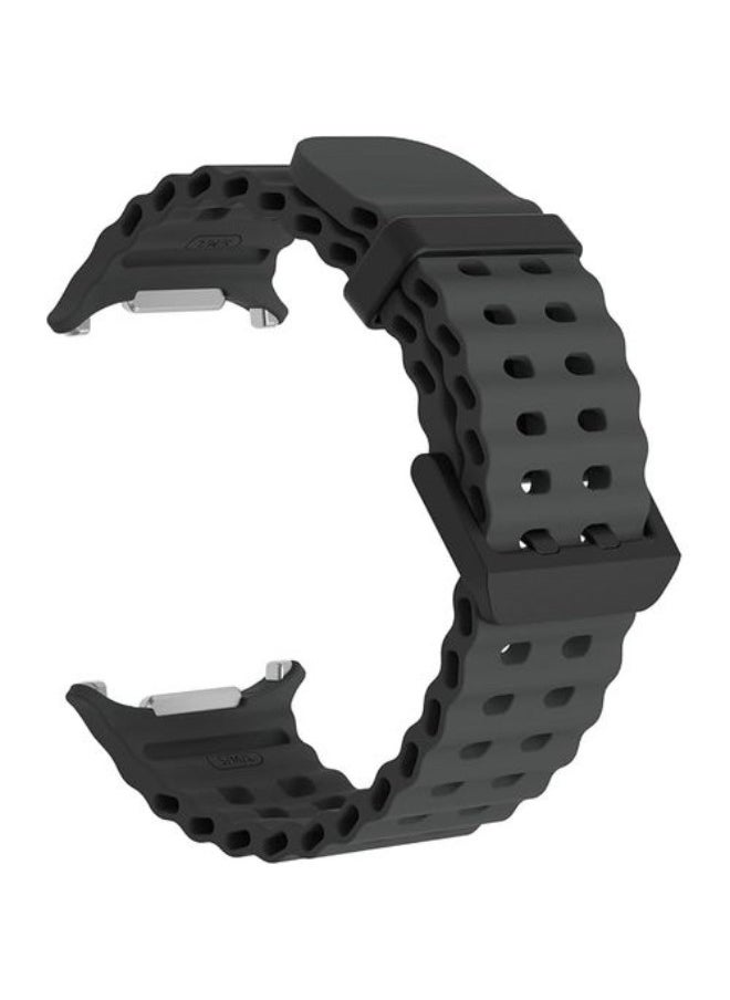 Generic - Innovative Ideas For Samsung Galaxy Watch 7 Ultra Band 47mm, Soft Ocean Silicone Sport Strap Women Men Replacement Gray - Image 1