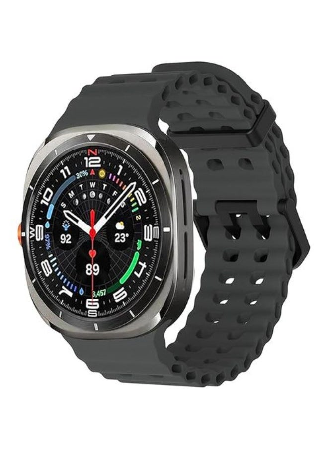 Generic - Innovative Ideas For Samsung Galaxy Watch 7 Ultra Band 47mm, Soft Ocean Silicone Sport Strap Women Men Replacement Gray - Image 1
