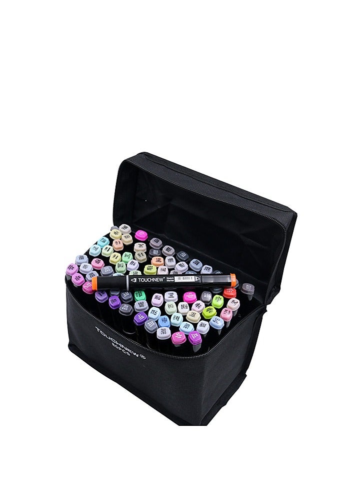 Touch Double Head Color Marker Set - 80 colors with storage bag - Image 2