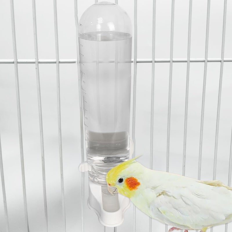 KASTWAVE Local market compliant trusted quality Automatic Bird Water Dispenser, Cage Suspended Pet Waterer, 150ml Gravity Flow Feeder for Parakeet Budgie Cockatiel Lovebirds Canary Finch (Transparent) Gulf climate fit - Image 5