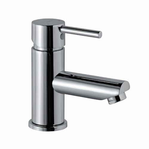 JAQUAR Florentine Series Table Mounted Regular HOT and Cold Basin Mixer/TAP (Chrome) | TOP Lever, Brass Body Water Tap/Faucet/Cock for Bathroom | FLP-CHR-5001BPM - Image 1