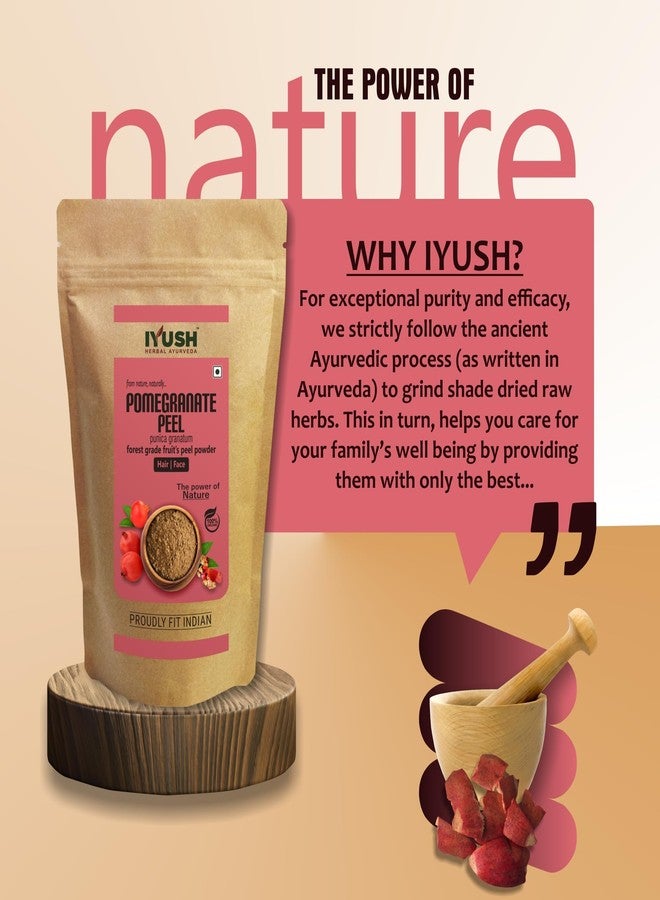 IYUSH Herbal Ayurveda Pomegranate Peel Powder - 900gm | Pomegranate Powder | Anar Powder | pomegranate powder for drink | D Tan/Detan Face Pack Powder | Dtan Pack | Skin Care & Hair Care | - Image 5