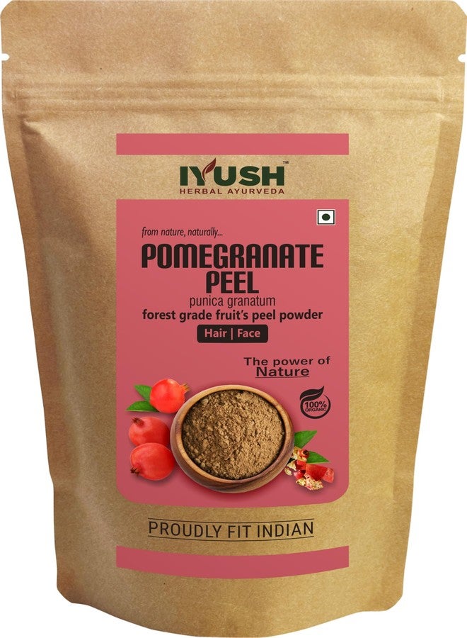 IYUSH Herbal Ayurveda Pomegranate Peel Powder - 900gm | Pomegranate Powder | Anar Powder | pomegranate powder for drink | D Tan/Detan Face Pack Powder | Dtan Pack | Skin Care & Hair Care | - Image 1
