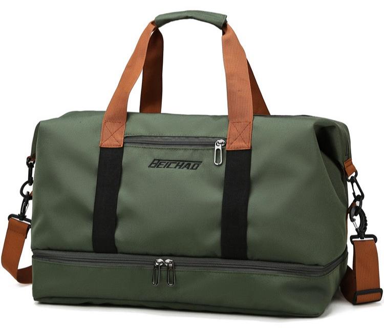 BEICHAO الرجال و السيدات حقائب السفر قدرة كبيرة على الصعود إلى الطائرة حقائب ، حقائب رياضية الرطب والجاف فصل قدرة كبيرة حقيبة اللياقة البدنية - Image 1