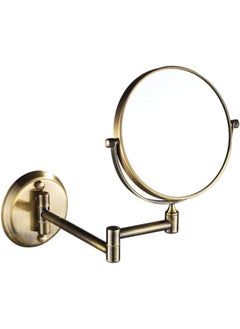 Generic Stainless Steel Folding Wall Mounted Bathroom Mirror, Double Sided Shaving Mirror, 8 Inch Magnifying Mirror 