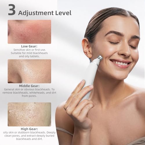 IeBilif Diamond Microdermabrasion Machine, 3 Modes Diamond Microdermabrasion Dermabrasion Machine for Blackhead Removal, Professional Portable Home Travel Microdermabrasion Device - Image 5