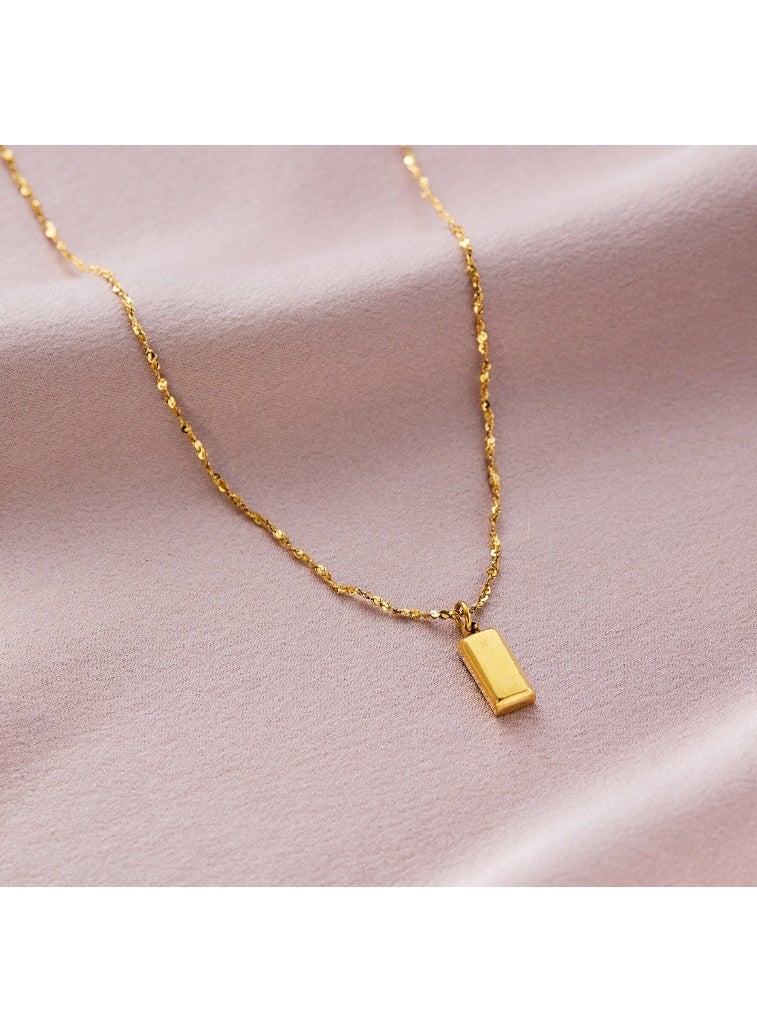 LATEEN 18K Gold Plated Necklace, Dainty Premium Gold Chain Necklace, Hypoallergenic Tarnish‑Resistant Jewelry, Elegant Gift for Women Girls - Image 1