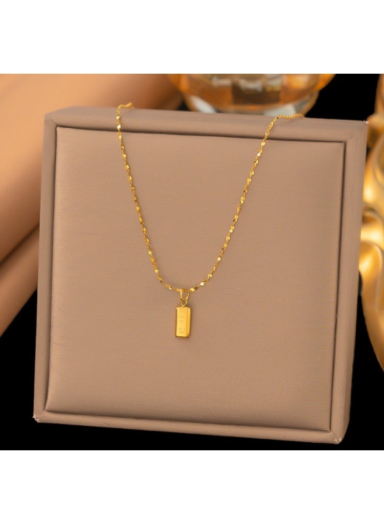 LATEEN 18K Gold Plated Necklace, Dainty Premium Gold Chain Necklace, Hypoallergenic Tarnish‑Resistant Jewelry, Elegant Gift for Women Girls - Image 2