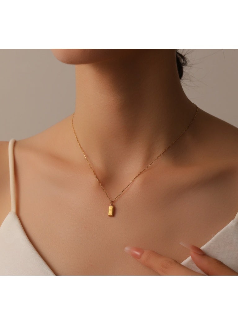 LATEEN 18K Gold Plated Necklace, Dainty Premium Gold Chain Necklace, Hypoallergenic Tarnish‑Resistant Jewelry, Elegant Gift for Women Girls - Image 3