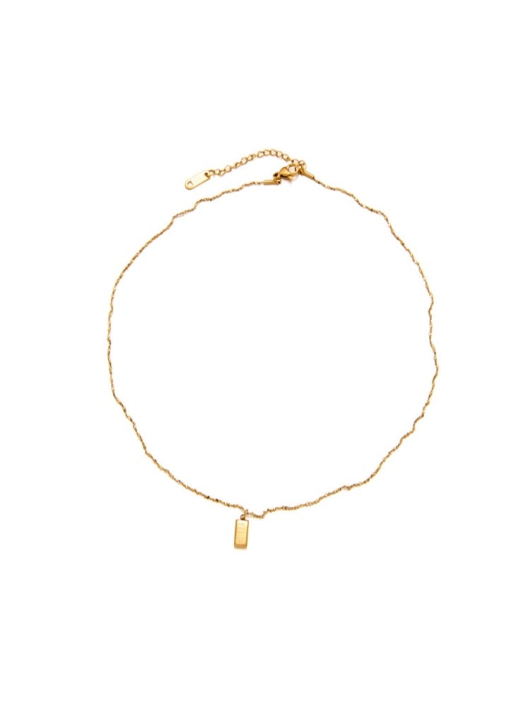 LATEEN 18K Gold Plated Necklace, Dainty Premium Gold Chain Necklace, Hypoallergenic Tarnish‑Resistant Jewelry, Elegant Gift for Women Girls - Image 4