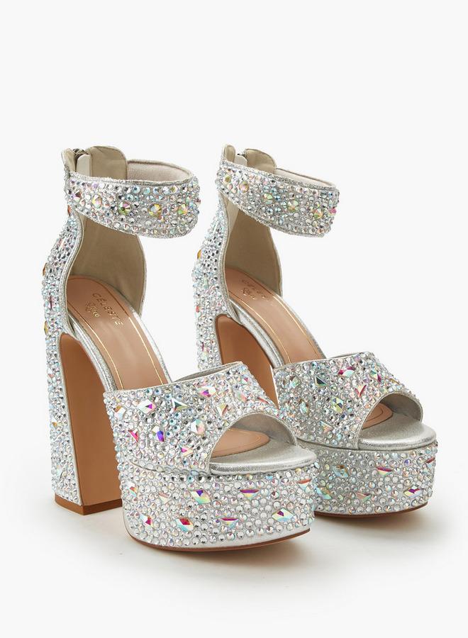 Celeste Women Embellished Block Heel Sandals - Image 3