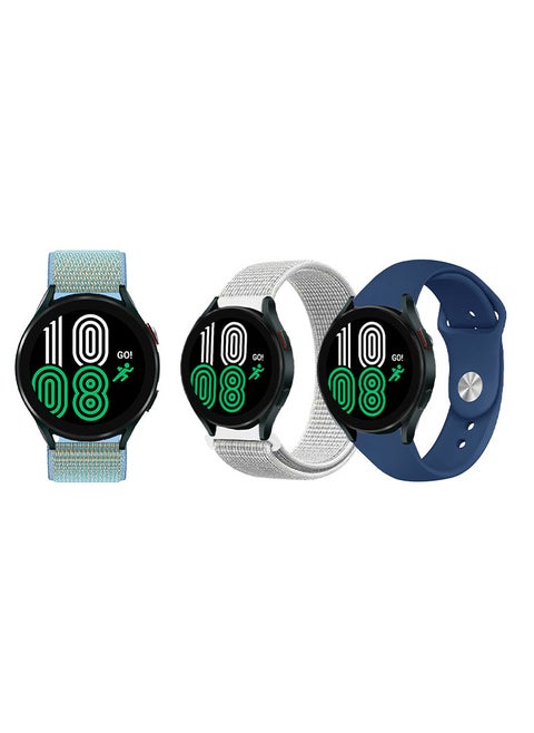 3pcs Watchband Bundle Compatible with all Samsung, Huawei, Amazfit, and Honor with 20mm band size