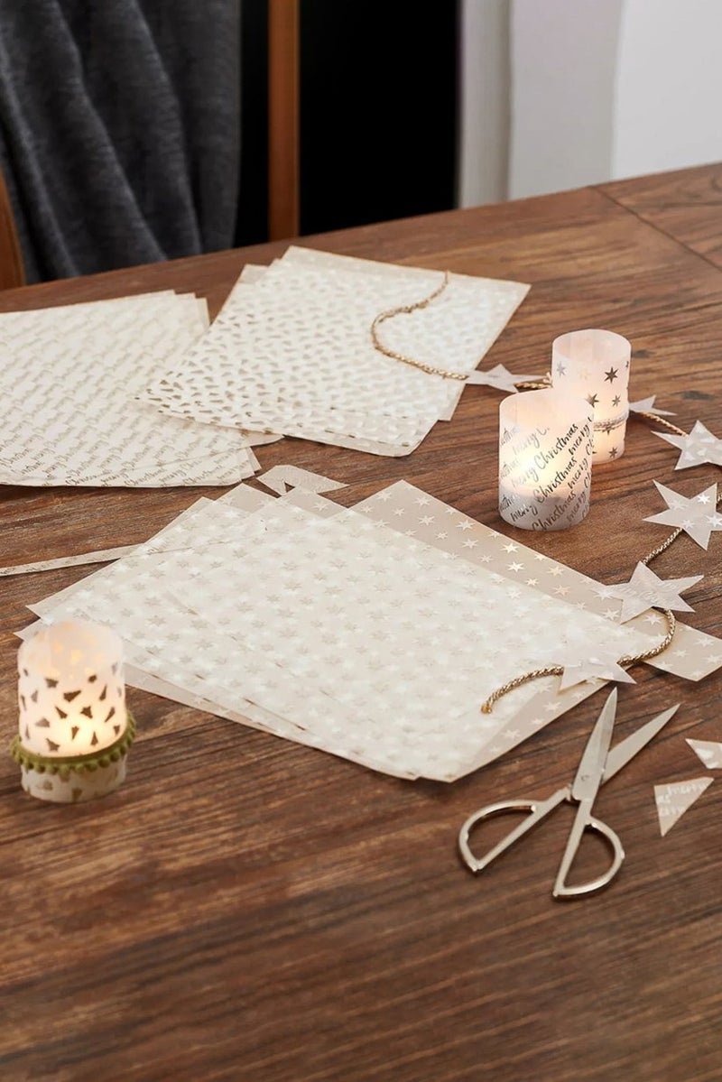 Tchibo مجموعة من الأوراق الشفافة، بيضاء - Image 1