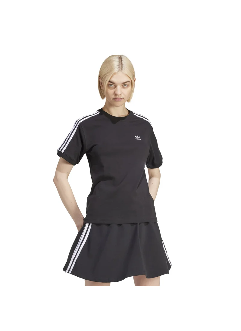 اديداس adidas 3 STRIPE TEE Black Originals Women T-SHIRTS