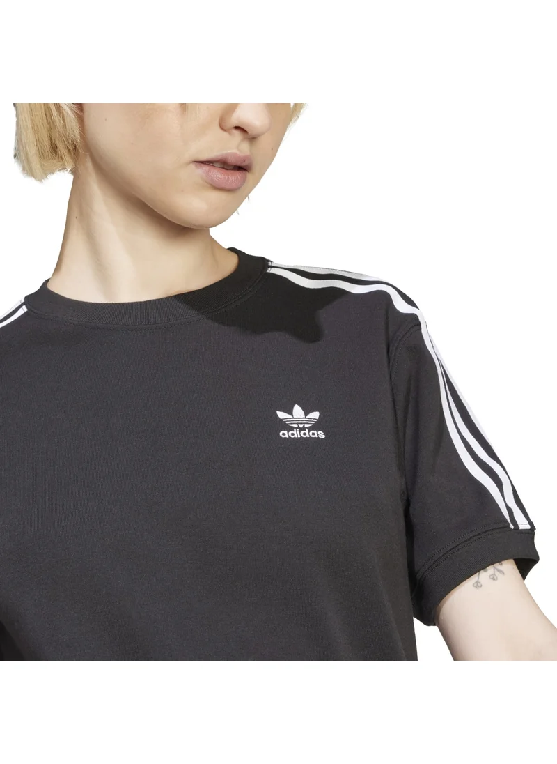 اديداس adidas 3 STRIPE TEE Black Originals Women T-SHIRTS