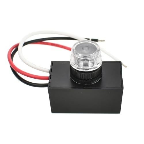 J.LUMI ج.لومي YCA1030 وحدة تحكم ضوء العين المثبتة مع مستشعر ضوء فوتوسيل، مستشعر فوتوسيل، مستشعر خارجي من الغسق إلى الفجر، فوتوسيل للأضواء الخارجية، مدرج في UL - Image 1