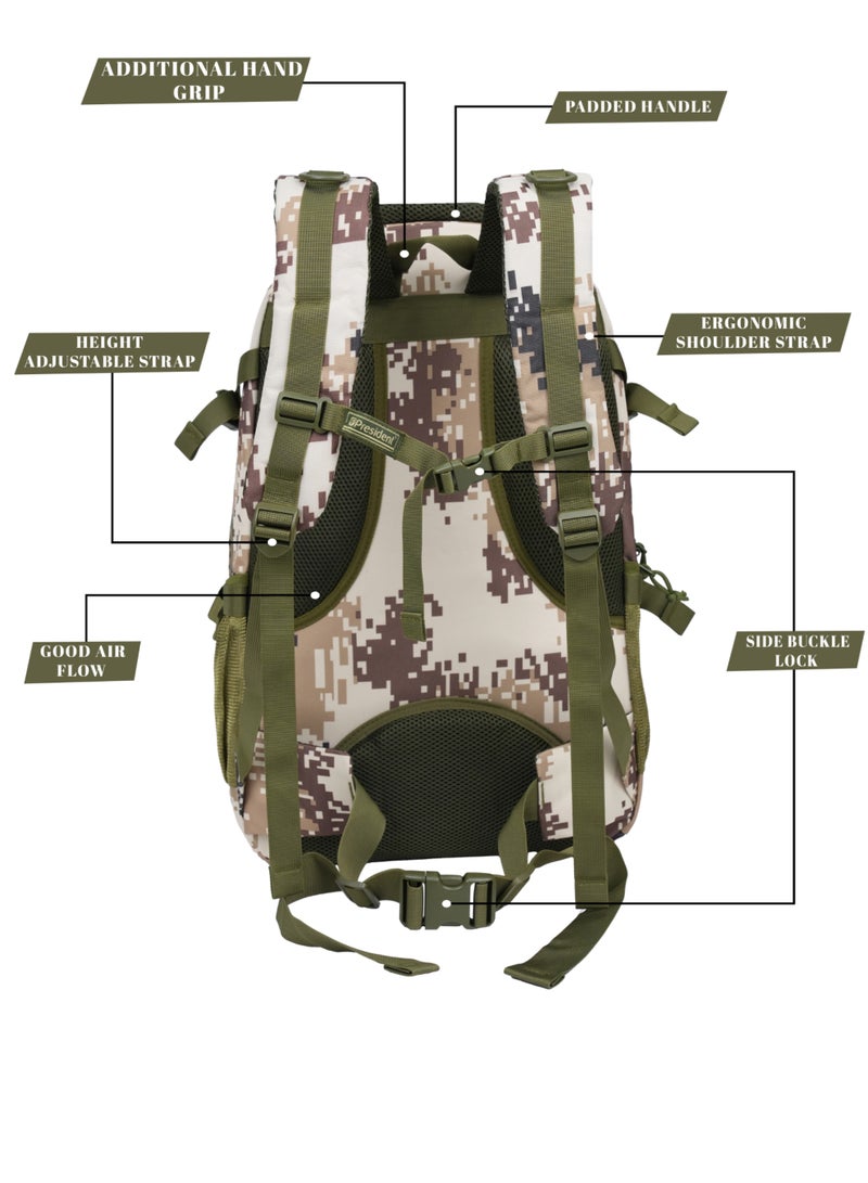 President Premium military backpack 20" inch waterproof with large capacity, Multifunction for Traveling, luggage, and Sports Model-8817 ( LIGHT RED ) - Image 2