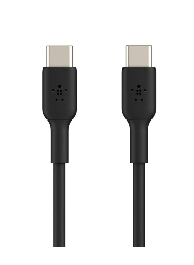 بيلكين كابل شاحن سريع BoostCharge USB-C إلى USB-C لهواتف iPhone 15 وSamsung Galaxy S23 وS22 وGoogle Pixel وiPad وMacBook وNintendo Switch والمزيد - 2 متر أسود - Image 3