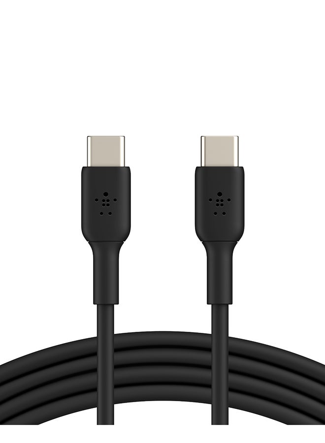 belkin BoostCharge USB-C To USB-C Fast Charger Cable For iPhone 17, Samsung Galaxy S26, S25, Google Pixel, iPad, MacBook, Nintendo Switch And More - 2M Black Black - Image 1