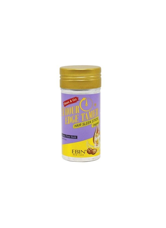 EBIN NEW YORK 24 Hour Edge Tamer Hair Sleek Stick Extreme Firm Hold 2.7 Oz Original Sleek & Go بدون تقشر أو بقايا بيضاء  - Image 1