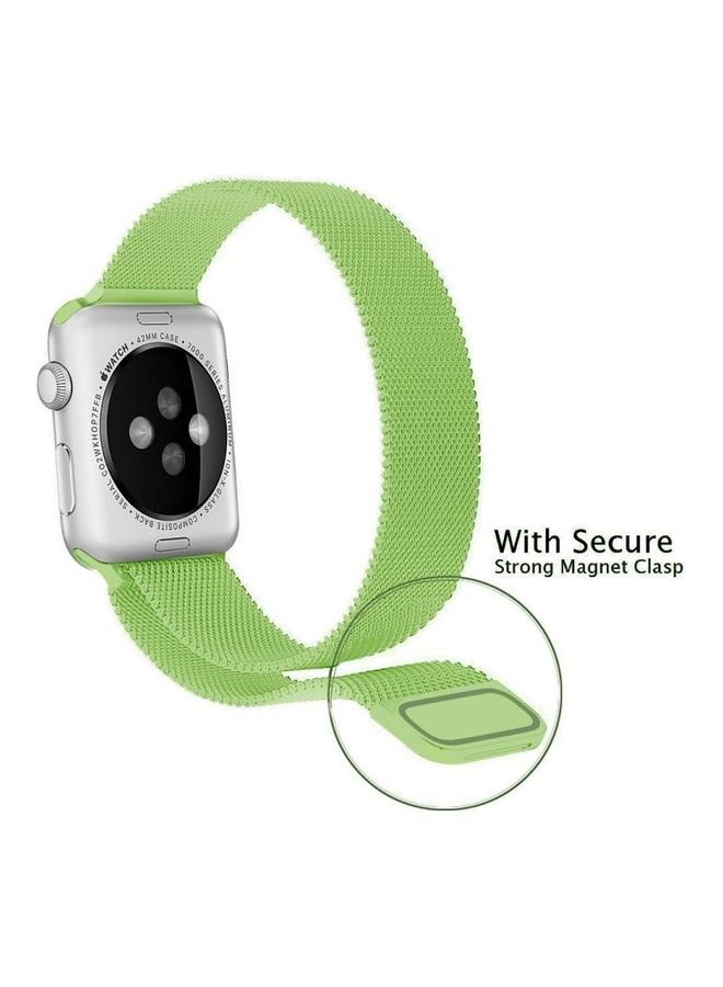 Replacement Strap For Apple Watch Series 6/SE/5/4 44mm And 3/2/1 42mm Mint Green - Image 4
