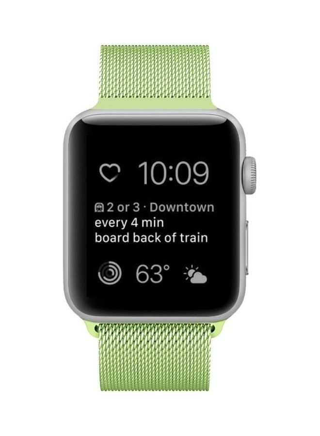 Replacement Strap For Apple Watch Series 6/SE/5/4 44mm And 3/2/1 42mm Mint Green - Image 2