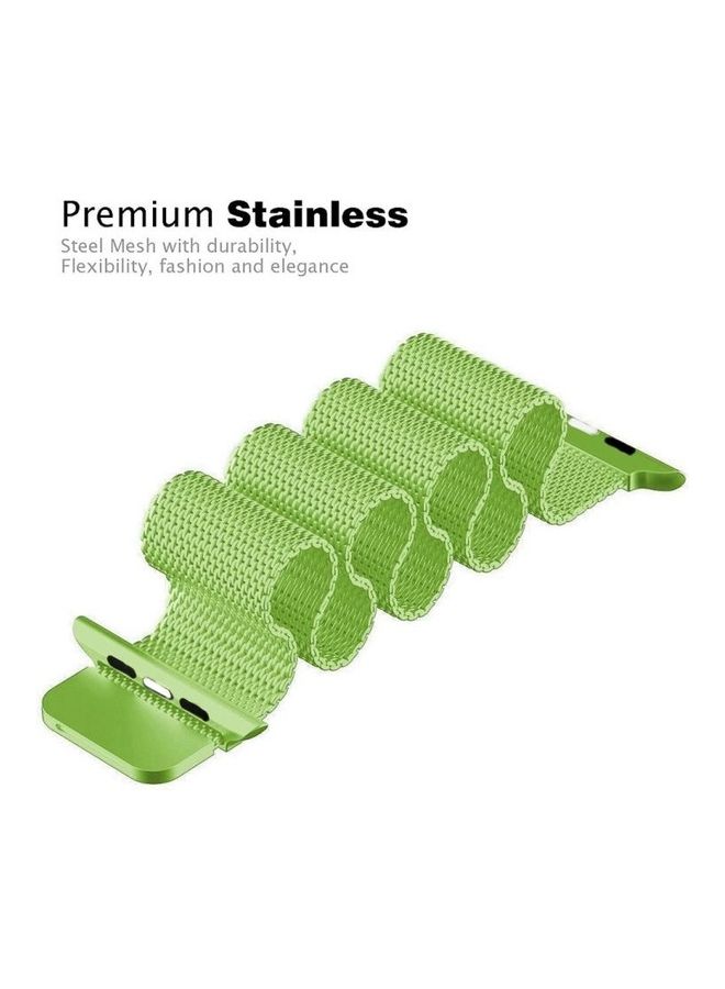 Replacement Strap For Apple Watch Series 6/SE/5/4 44mm And 3/2/1 42mm Mint Green - Image 5