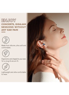 Hearprotek 2 Pairs High Fidelity Concert Ear Plugs, Silicone Reusable Noise Reduction Musicians Earplugs, Hearing Protection for Loud Music, Concerts - 23dB And 26dB  - Image 4