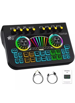 Generic X3 Streaming Mixer with Audio Interface BT SoundBoard Voice Changer Sound Card, Studio Beginner Podcast Mixer Equipment for PC Phone Live Streaming Podcasting Recording  - Image 1
