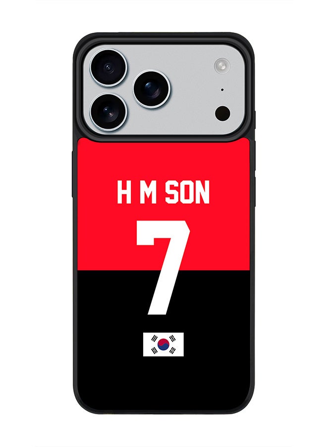 Stylizedd iPhone 17 Pro Max Case, [Compatible with MagSafe] Slim Magnetic cover Phone Case iPhone 17 Pro Max -Football - South Korea - H M Son - Image 1