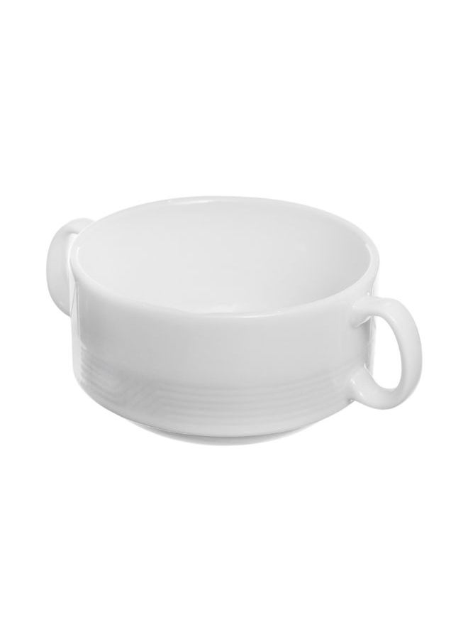 Royal Porcelain Royal Porcelain Soup Cup 0.35 L & Saucer 15.0 CM Set of 2 Shape 19 White  - Image 1
