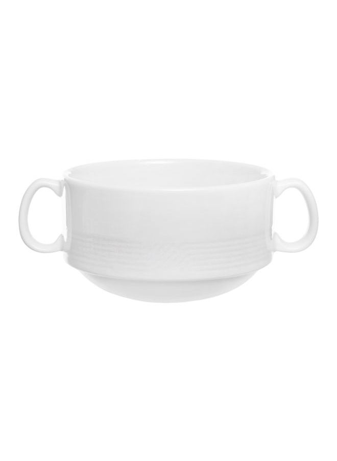 Royal Porcelain Royal Porcelain Soup Cup 0.35 L & Saucer 15.0 CM Set of 2 Shape 19 White  - Image 2