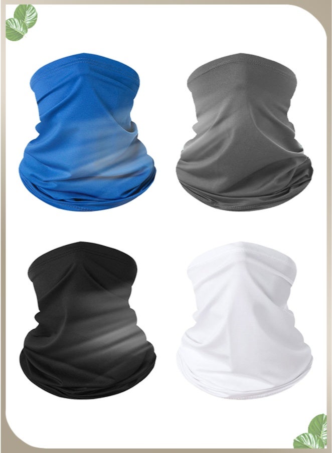 Wish Plus 4-Piece Sun Protection Face Mask Set-Scarf/Mask 12 In 1 Breathable Face Mask For Men &Women, Suitable For Summer Cycling, Running And Walking - Image 1