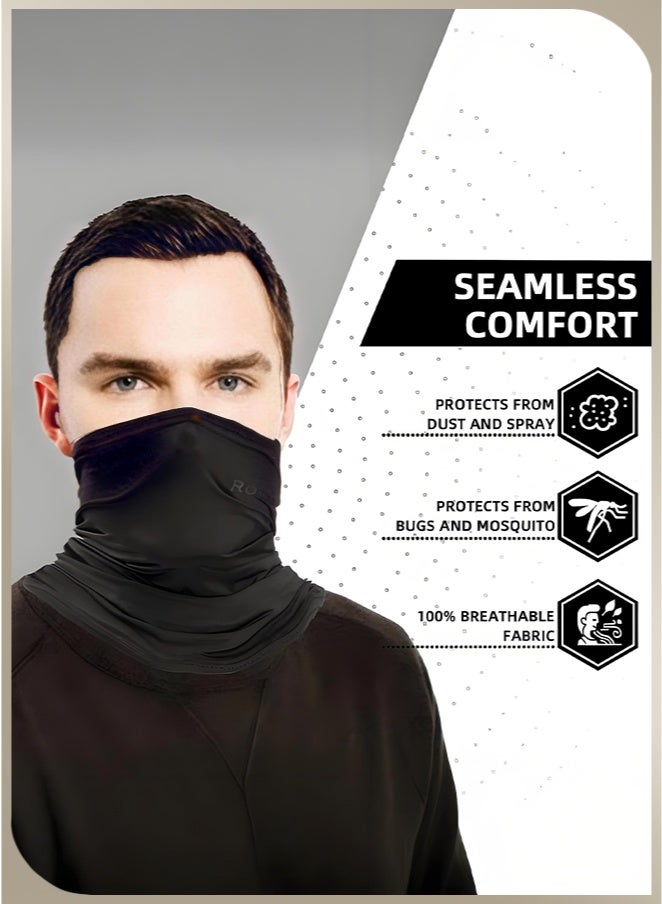 Wish Plus 4-Piece Sun Protection Face Mask Set-Scarf/Mask 12 In 1 Breathable Face Mask For Men &Women, Suitable For Summer Cycling, Running And Walking - Image 4