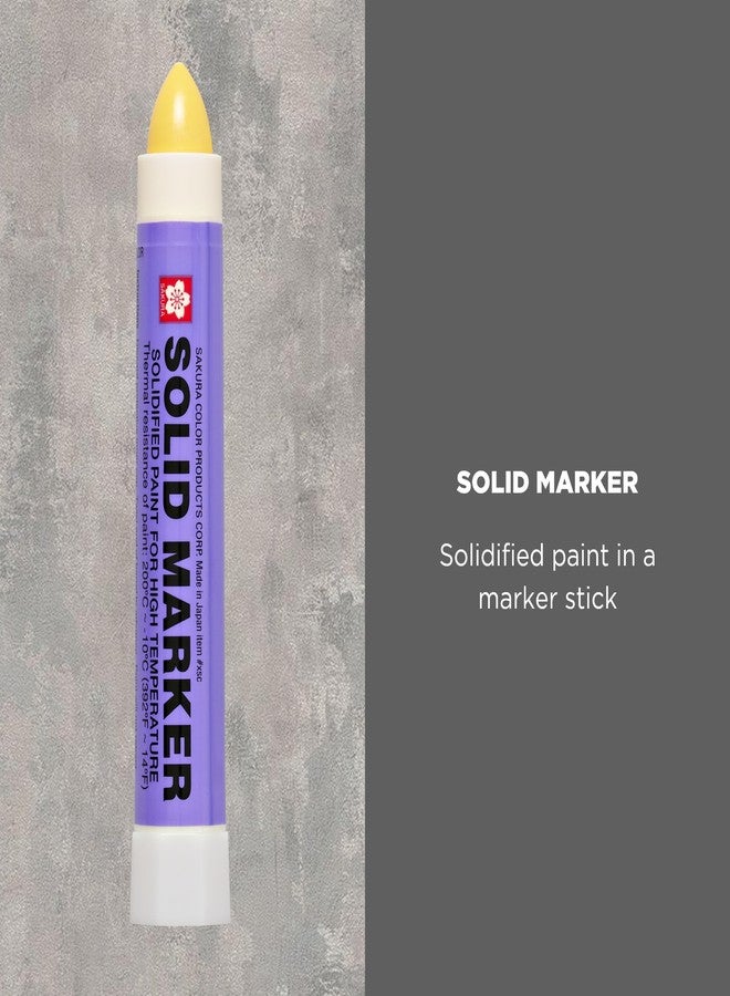 SAKURA SOLID MARKER Sakura Solidified Paint Solid Marker, Yellow (Box of 12) - Image 2